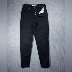 Vintage Lawman Premium Jeans Button Fly Black Western Tapered Women’s 28x31 90s